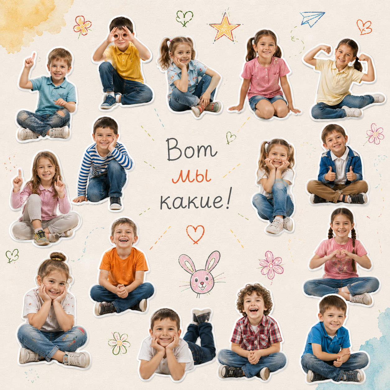 Разворот альбома детского сада